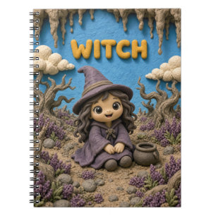 Carnet Petite Sorcière Mignonne, Mythique