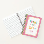 Carnet Petites citations inoubliables et amusantes (Intérieur)