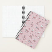 Carnet Petites créatures forestières endormies roses (À l'intérieur)