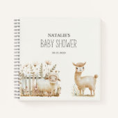 Carnet Petites fermes de pépinière Animaux Baby shower In (Devant)