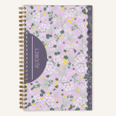 CARNET PETITES FLEURS LILAC & PURPLE (Recto)