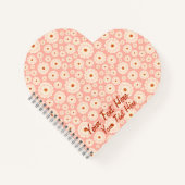 Carnet Petites fleurs roses en poudre (Devant)