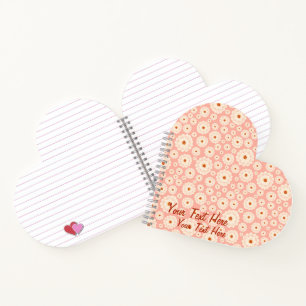 Carnet Petites fleurs roses en poudre