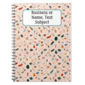 Carnet Petites puces colorées et Motif Terrazzo Speckle (Devant)