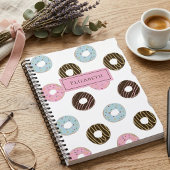 Carnet Petits beignets Ajouter votre propre nom Monogramm