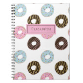Carnet Petits beignets Ajouter votre propre nom Monogramm (Devant)