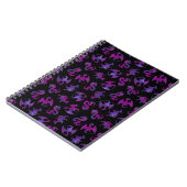 Carnet Petits dragons de l'espace roses et violets (Côté gauche)