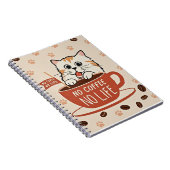 Carnet Petits empreintes de pattes de chat et haricots de (Côté Droit)