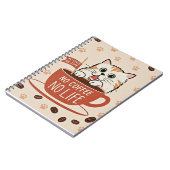 Carnet Petits empreintes de pattes de chat et haricots de (Côté gauche)