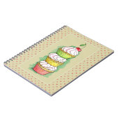 Carnet Petits gâteaux d'aquarelle. Illustration de (Côté gauche)
