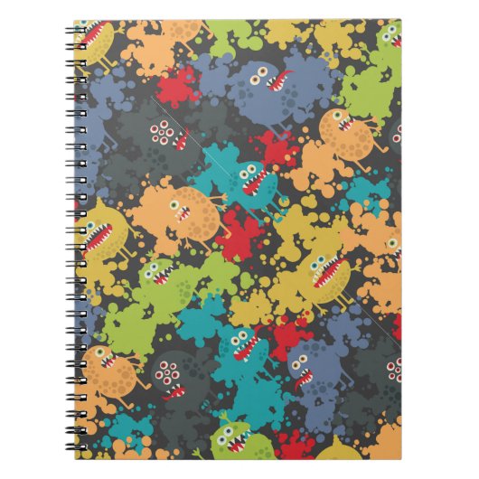 Carnet Petits monstres mignons drôles (Devant)