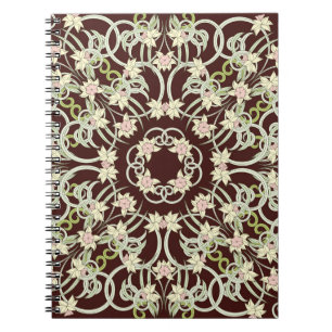 Carnet Petits narcisses, carré Art nouveau.