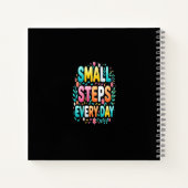 Carnet Petits Pas Chaque Jour | Typographie Motivationnel (Dos)