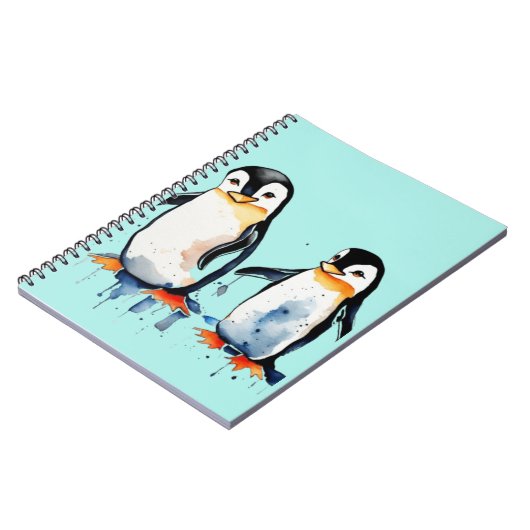 Carnet Petits pingouins mignons (Côté gauche)