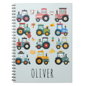 Carnet Petits tracteurs mignons dans une ferme (Devant)