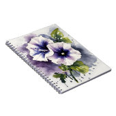 Carnet Petunia - Watercolor flowers (Côté Droit)