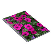 Carnet Pétunias Fleuris Rose Clair (Côté Droit)