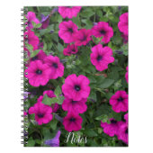 Carnet Pétunias Fleuris Rose Clair (Devant)