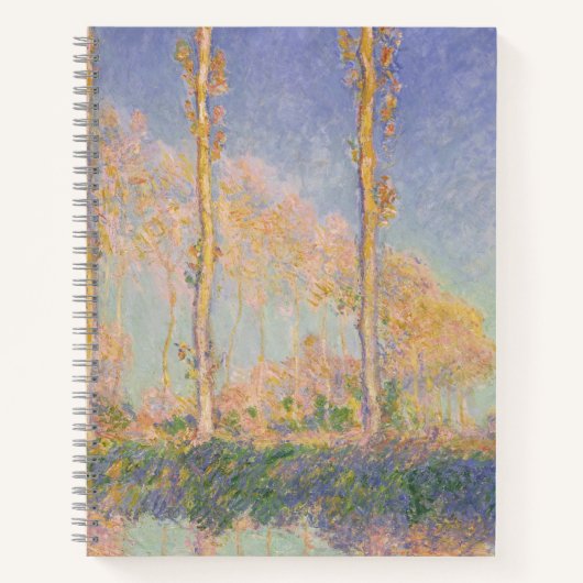 Carnet Peupliers, paysage impressionniste, Claude Monet (Devant)