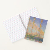 Carnet Peupliers, paysage impressionniste, Claude Monet (Intérieur)