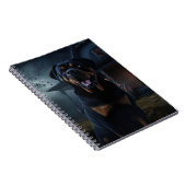 Carnet Peur d'Halloween Rottweiler (Côté Droit)