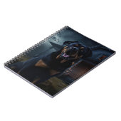 Carnet Peur d'Halloween Rottweiler (Côté gauche)
