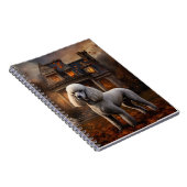 Carnet Peur Halloween caniche (Côté Droit)