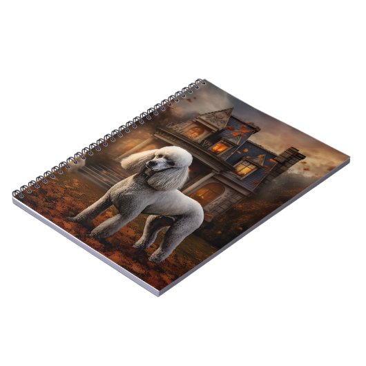 Carnet Peur Halloween caniche (Côté gauche)