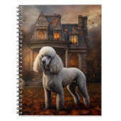 Carnet Peur Halloween caniche (Devant)