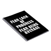 Carnet Peur Manque de Progrès, Peur Moyenne - Motivationn (Côté Droit)