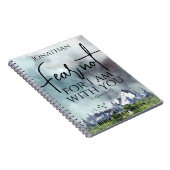 Carnet Peur pas aquarelle Nature Cadeau chrétien pour lui (Côté Droit)