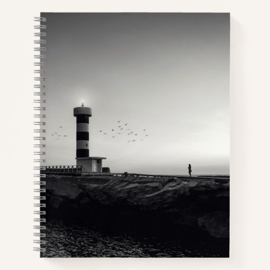 Carnet Phare au coucher du soleil (Devant)