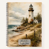 Carnet Phare côtier vintage (Devant)