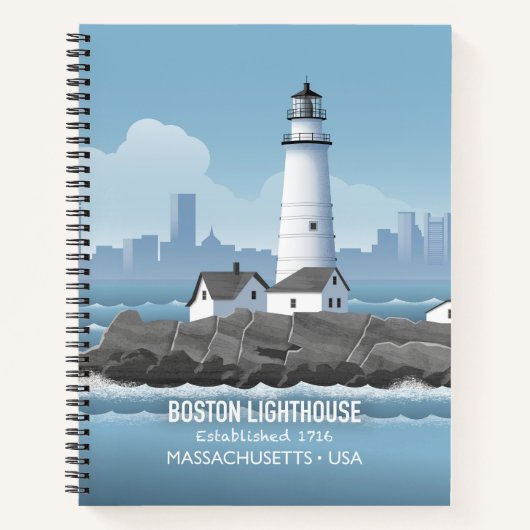 Carnet Phare de Boston (Devant)