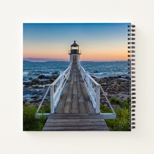 Carnet Phare de Marshall Point au coucher du soleil (Dos)