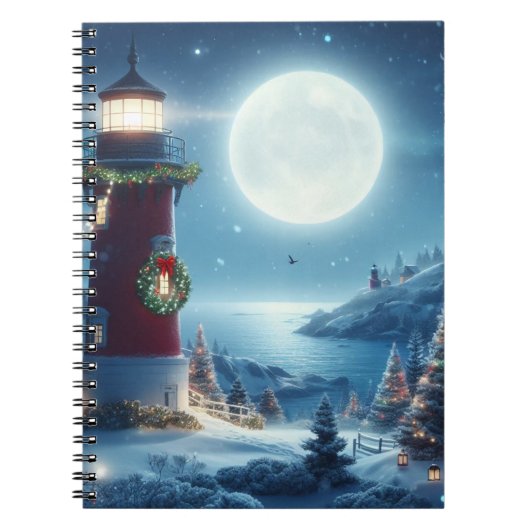 Carnet Phare de Noël nautique (Devant)