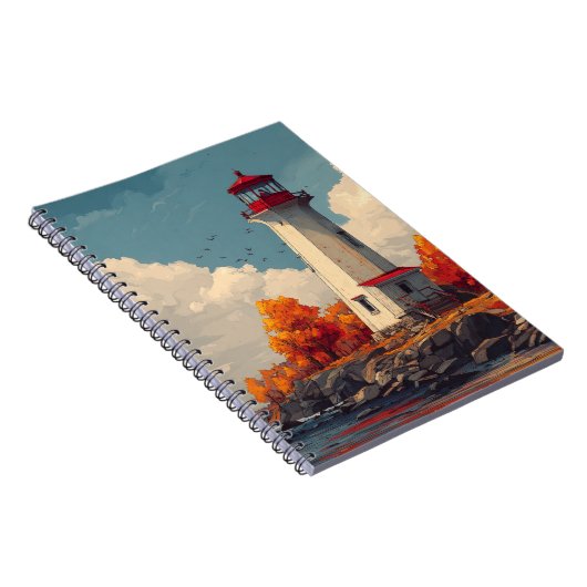 Carnet Phare en automne (Côté Droit)