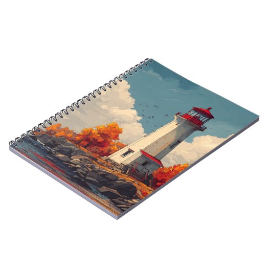 Carnet Phare en automne (Côté gauche)
