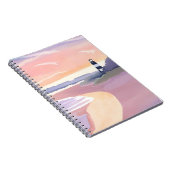 Carnet Phare pastel | Aquarelle de rivage de plage côtièr (Côté Droit)