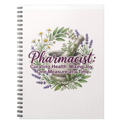 Carnet Pharmacist Curating Health Apothecary Botanical (Devant)
