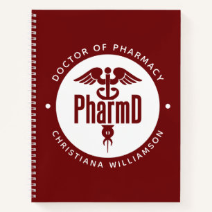 Carnet PharmD Docteur en pharmacie Pharmacy Graduation Ph