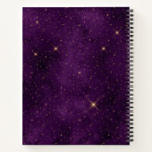 Carnet Phases de la lune d'or Étoiles violettes Esquisse (Dos)