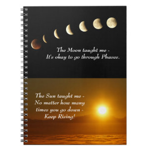 Carnet Phases de la lune Sunrise Citation Inspiration