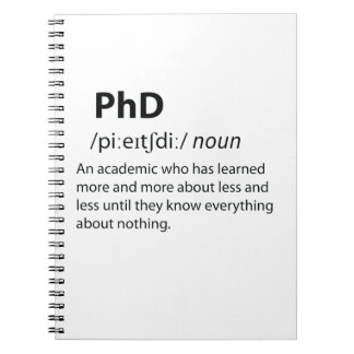 Carnet PhD Drôle Dictionnaire Définition