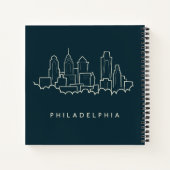 Carnet Philadelphie Pennsylvanie Skyline (Dos)