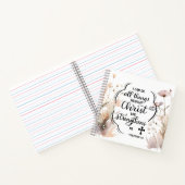 Carnet Philippiens 4:13 Toutes les choses par la Bible du (Intérieur)