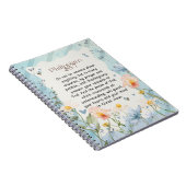 Carnet Philippiens 4:6-7 Bible chrétienne Verse Aquarelle (Côté Droit)