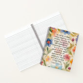 Carnet Philippiens 4:6-7 Bible chrétienne Verse Aquarelle (Intérieur)