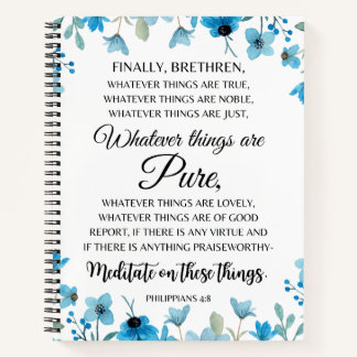 Carnet Philippiens 4:8 Quelles que soient les choses sont
