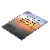 CARNET PHILIPPIENS DU LEVER SERENE 4:13 SCRIPTURE PHOTO (Côté gauche)